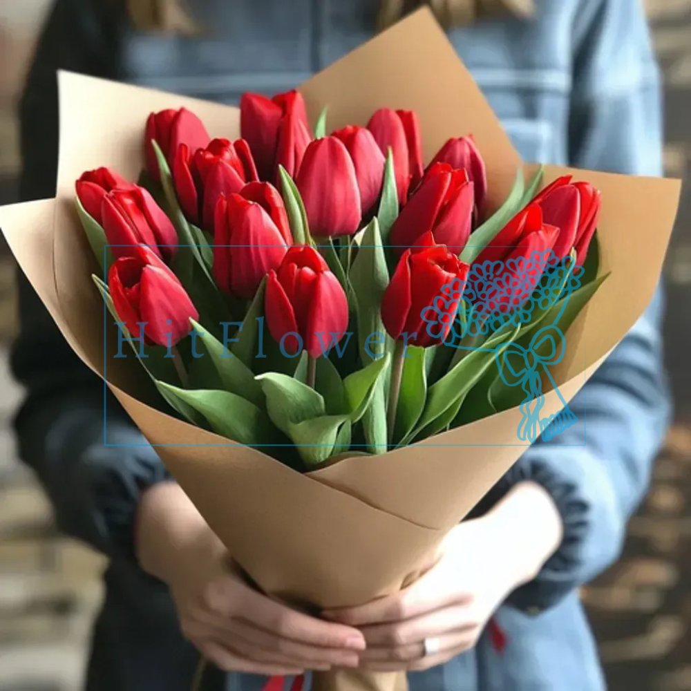 Букет цветов из: Тюльпаны